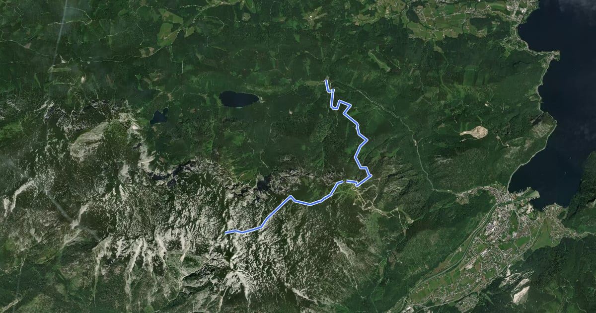 Маршрут BergeSeen Trail H1: In der Kreh - Rieder Hütte на спутниковом снимке