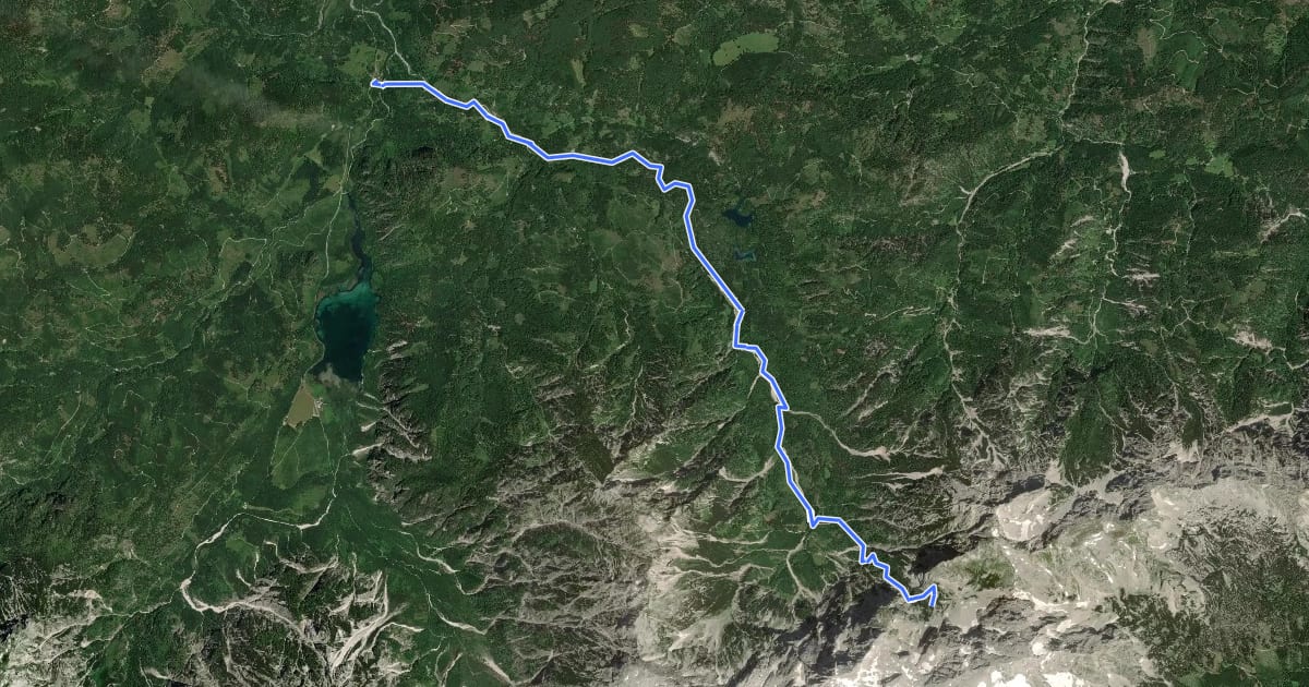 Маршрут BergeSeen Trail P3: Welser Hütte - Jagersimmerl на спутниковом снимке