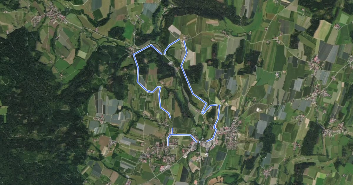 Маршрут Berghölzleweg на спутниковом снимке