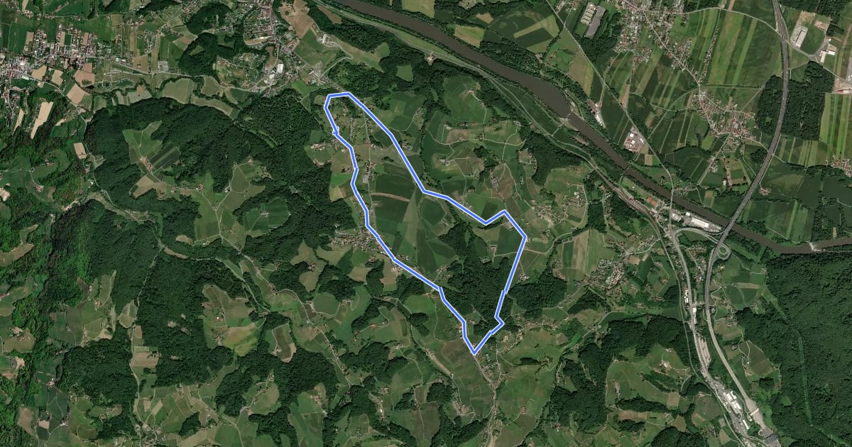 Маршрут Berghausen 2 на спутниковом снимке