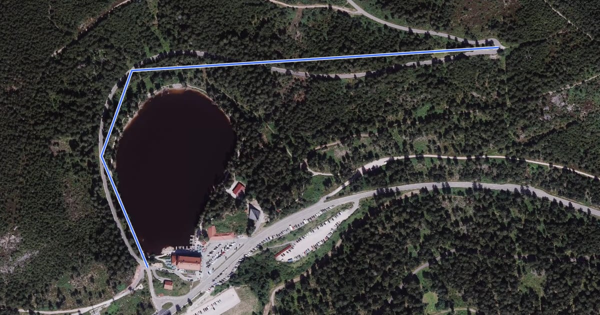 Маршрут Berghotel Mummelsee - Trafostation Hornisgrinde на спутниковом снимке