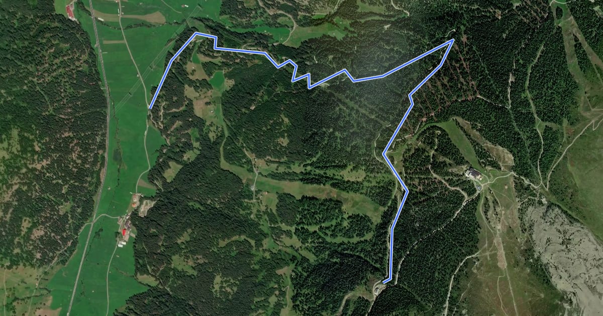 Маршрут Bergkastelltrail на спутниковом снимке