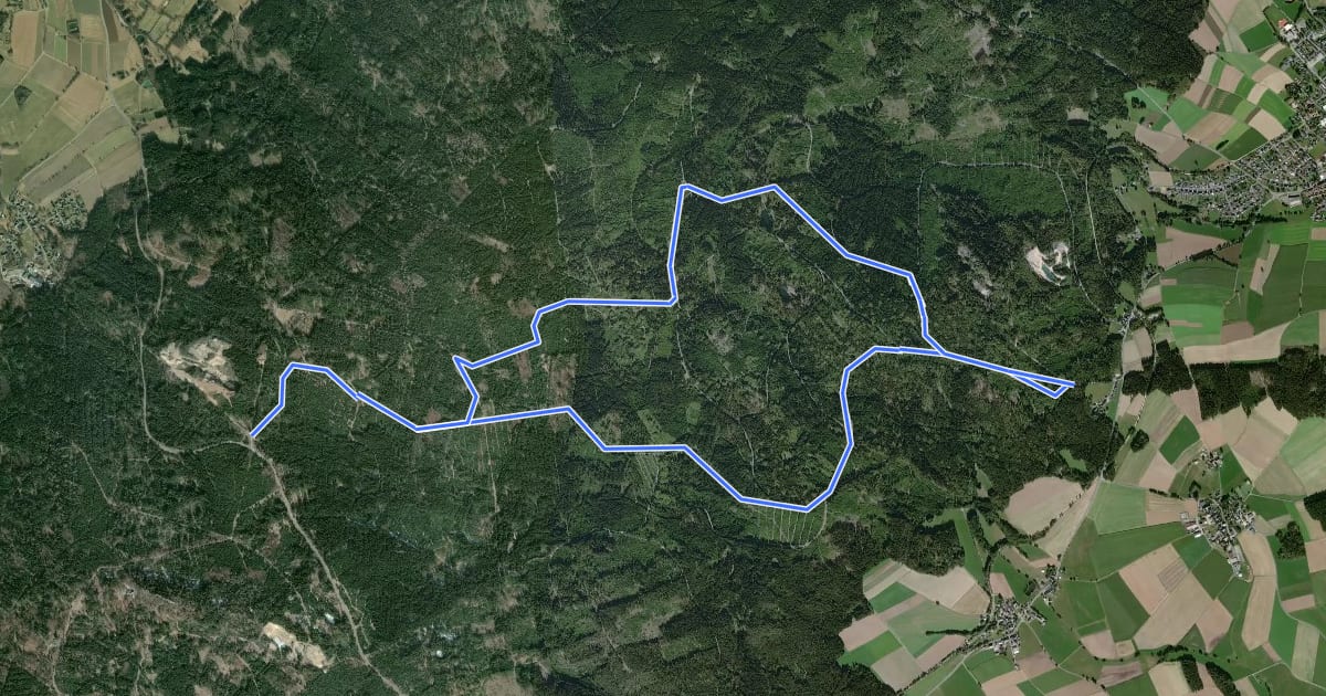 Маршрут Bergkopfrunde на спутниковом снимке
