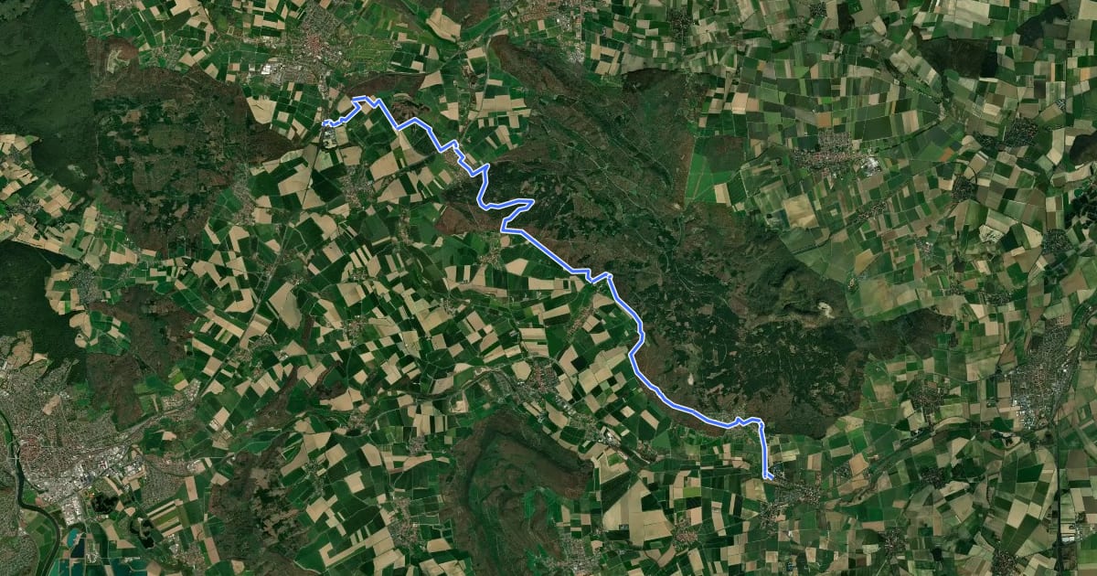 Маршрут Bergmannsweg на спутниковом снимке