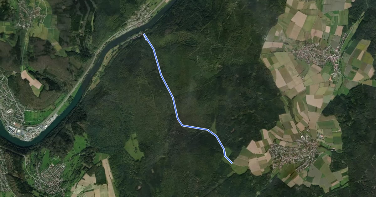 Маршрут Bergsprint Finsterbachtal на спутниковом снимке