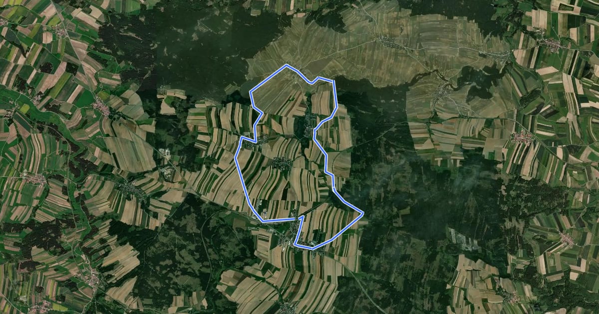 Маршрут Bergteichweg 41 на спутниковом снимке