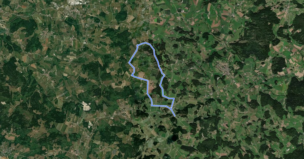 Маршрут Bergweg на спутниковом снимке
