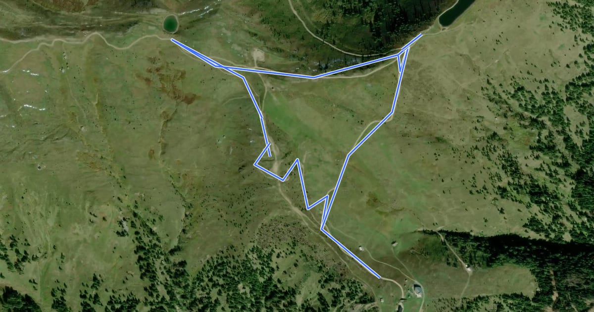Маршрут Bergwiesenabenteuer Kindermeile на спутниковом снимке
