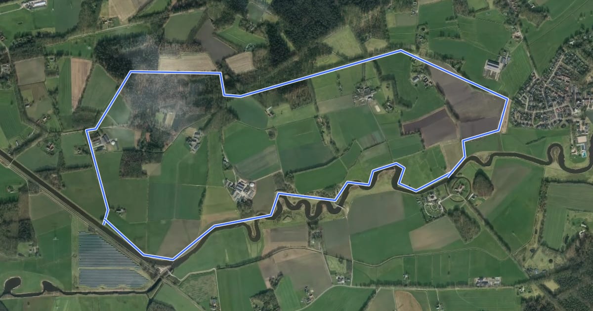 Маршрут Berkel route на спутниковом снимке