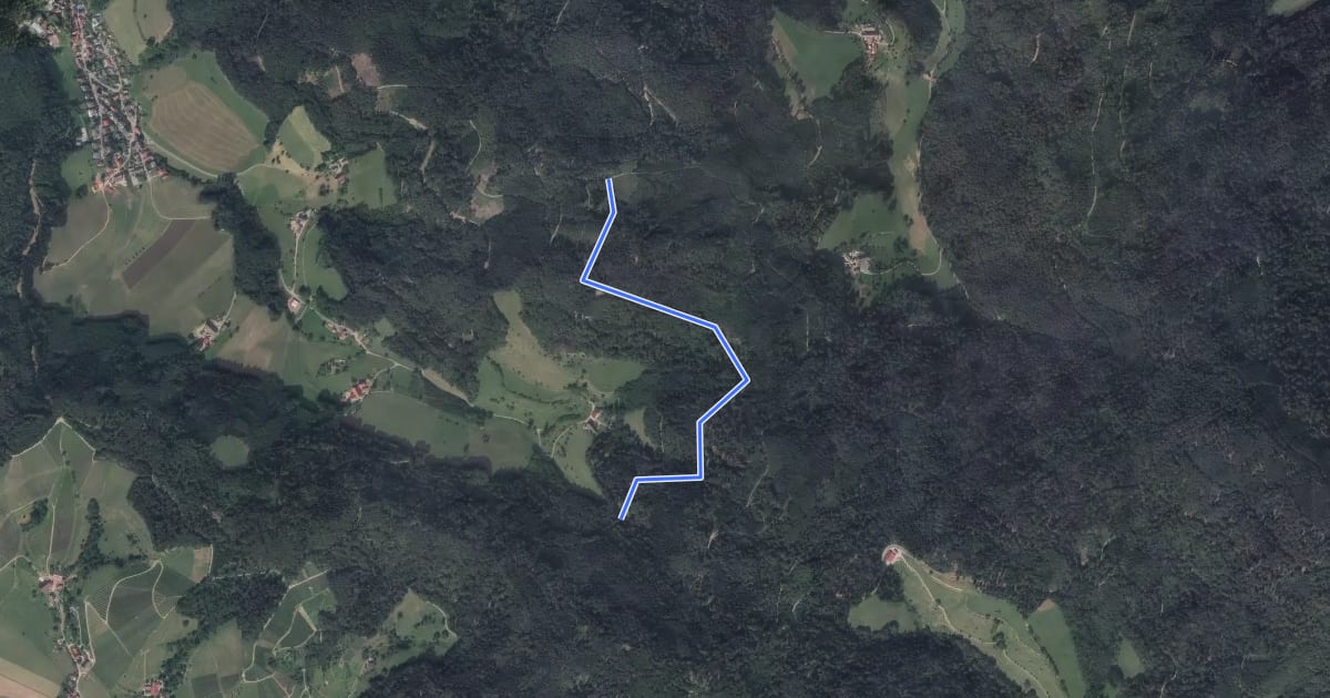 Маршрут Überm Adamshof - Grabenhofrank на спутниковом снимке