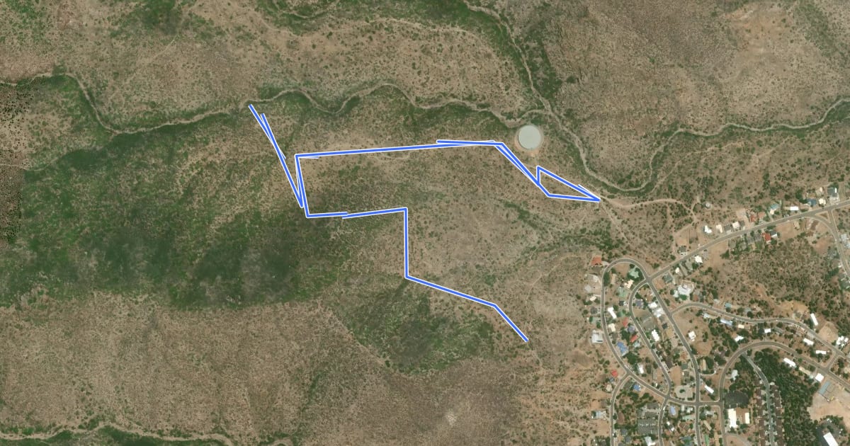 Маршрут Berm City Trail на спутниковом снимке