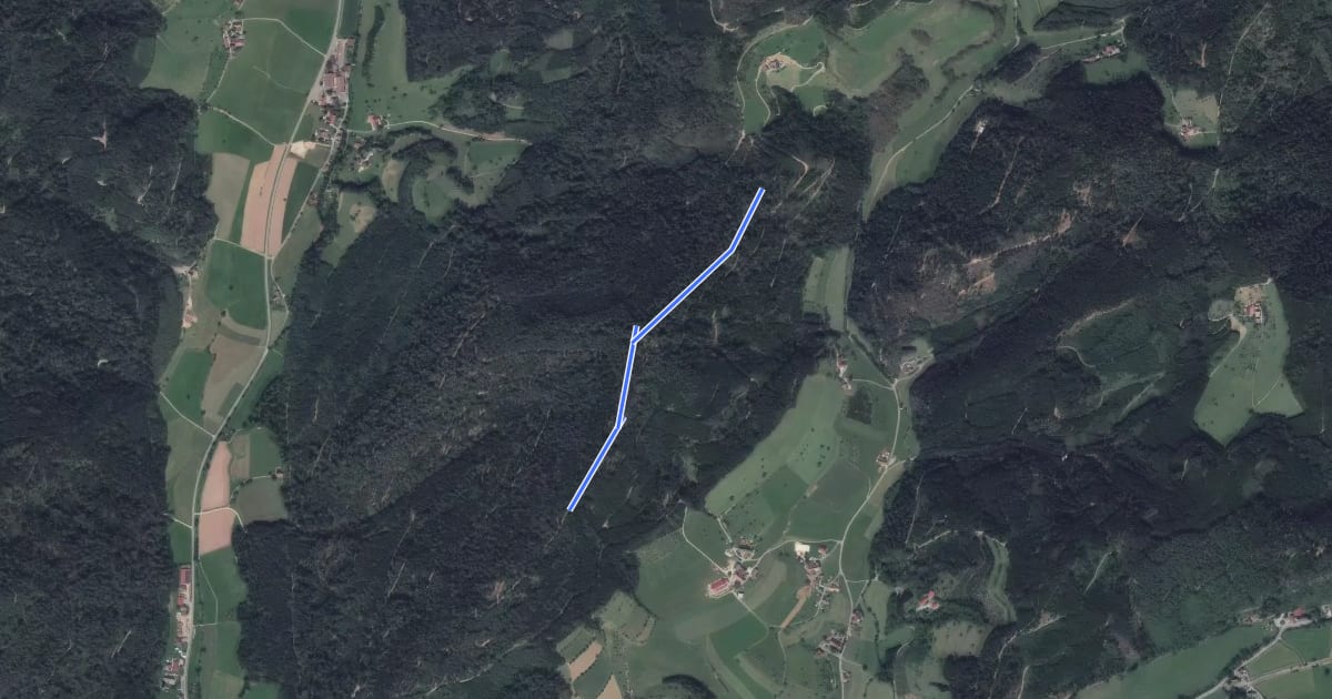 Маршрут Überm Heugraben - Unterm Kuhornkopf на спутниковом снимке