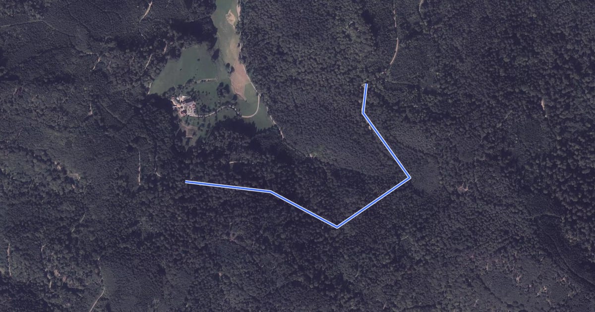 Маршрут Überm Hinteren Bauer - Bei der Schwarzenberghütte на спутниковом снимке