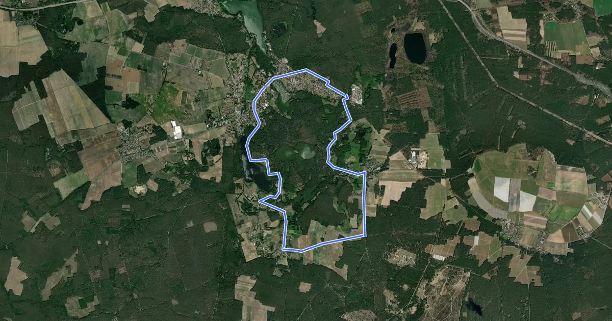 Маршрут Bernhardspfad Pilgerrundweg südliche Route на спутниковом снимке