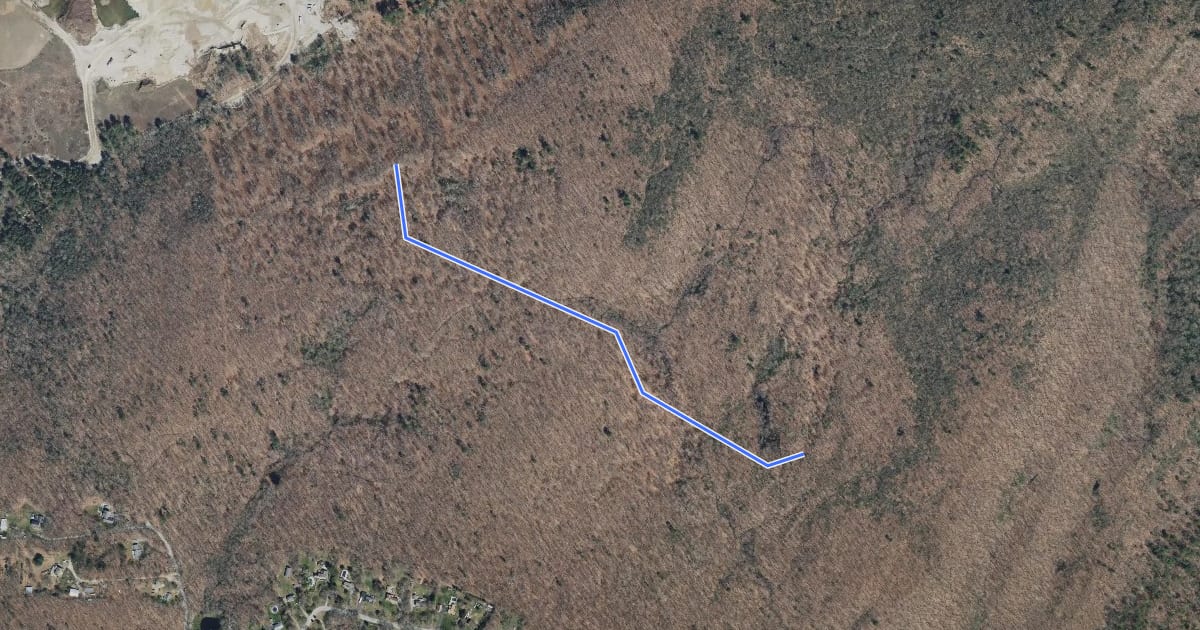 Маршрут Berry Bluff Trail на спутниковом снимке