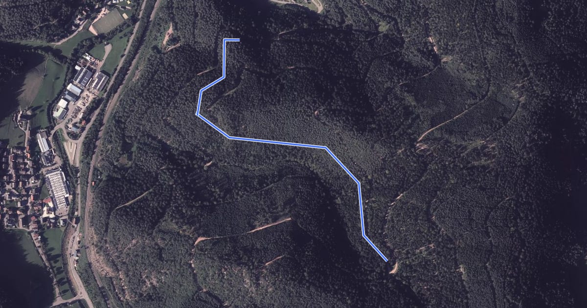 Маршрут Bertaquelle - Kreuzweg Kanzelweg на спутниковом снимке