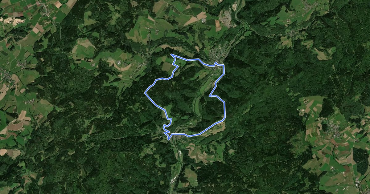 Маршрут Bertrada Route на спутниковом снимке