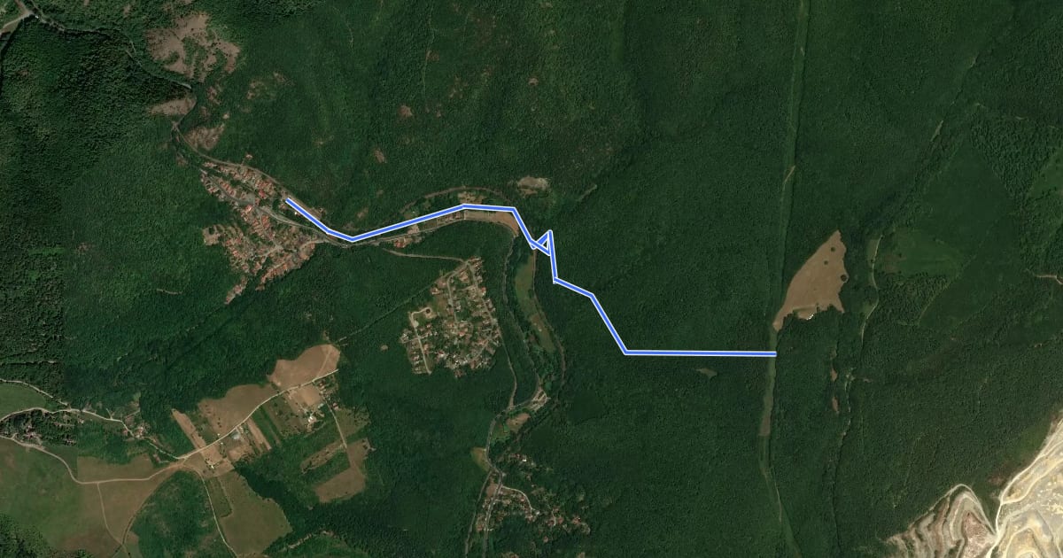 Маршрут Berva-völgy - Szarvaskő MTB на спутниковом снимке