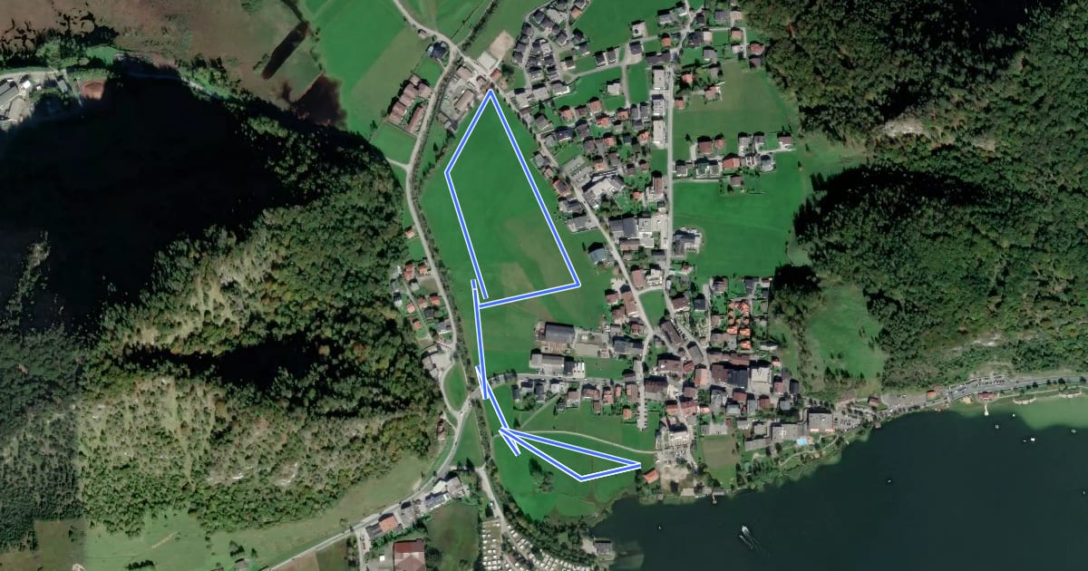 Маршрут Beschneite Loipe Walchsee на спутниковом снимке