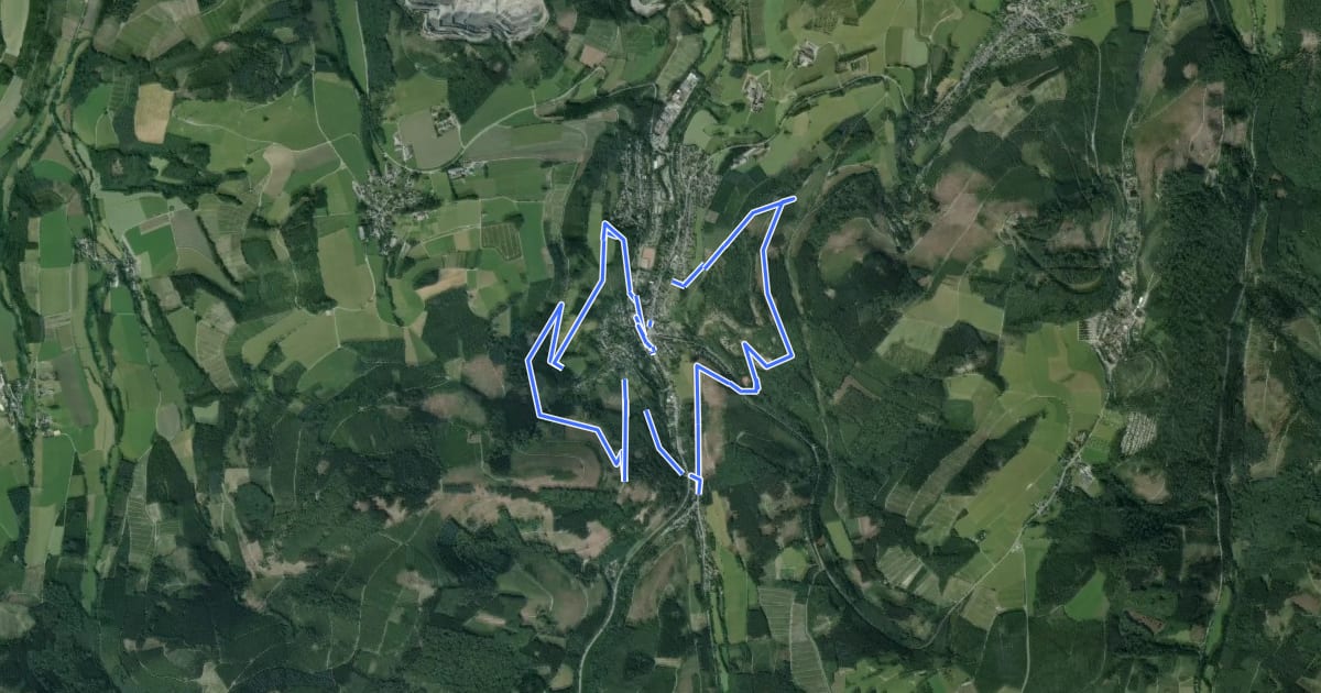 Маршрут BestWeg Ramsbeck на спутниковом снимке