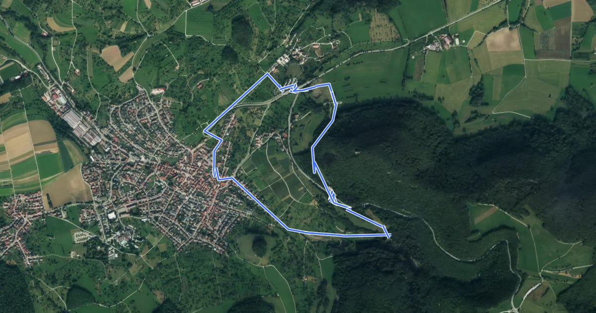 Маршрут Beurener AlbtraufTour 7 Zum Tobelweiher на спутниковом снимке