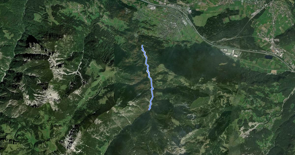 Маршрут Bibelweg Stellveder nach Kühbruck на спутниковом снимке