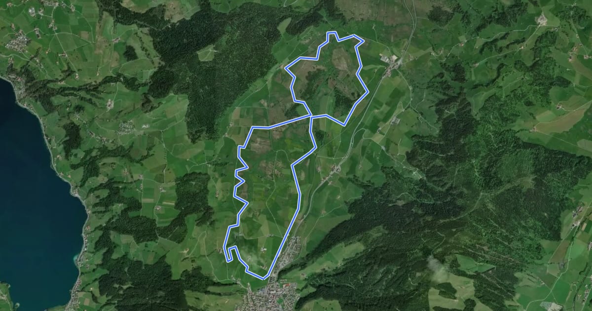 Маршрут Bibersteig на спутниковом снимке