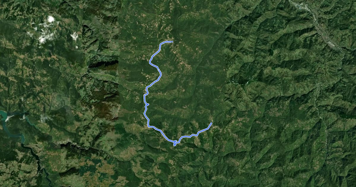 Маршрут Biciklistička ruta Kušići - Katići на спутниковом снимке