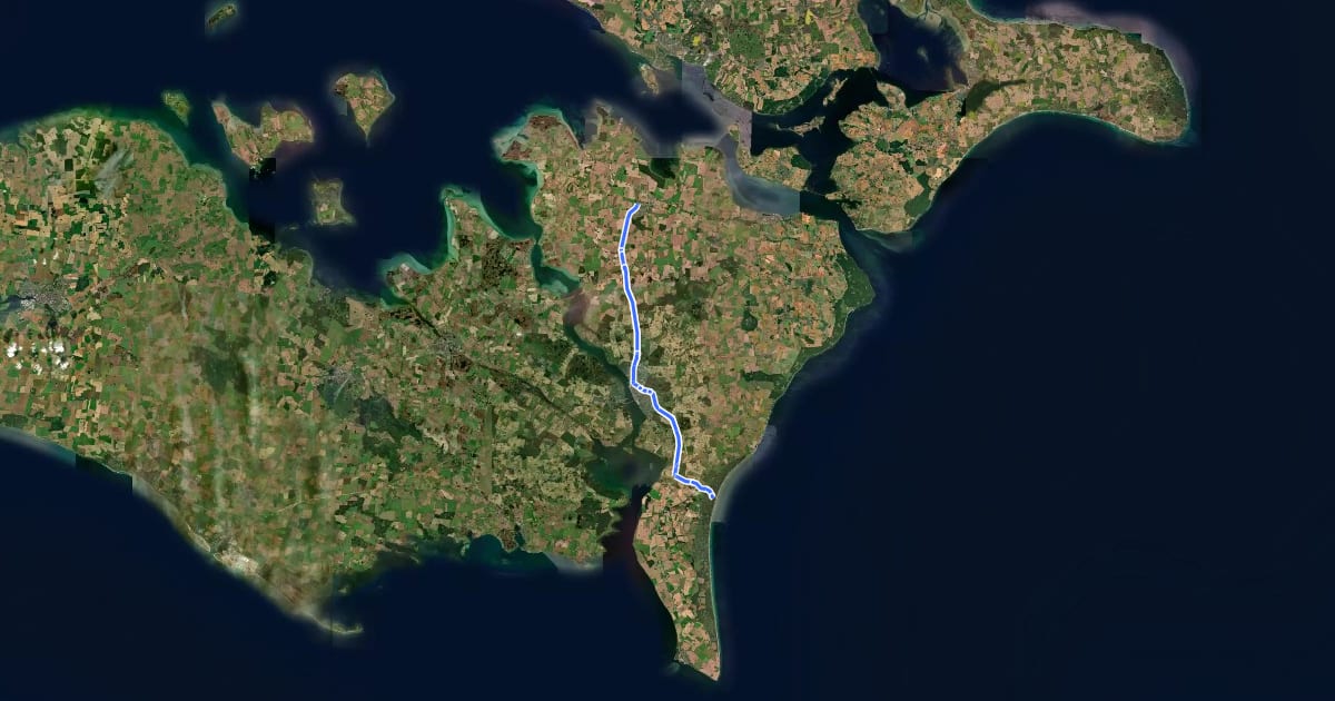 Маршрут Bicycle route 49 на спутниковом снимке