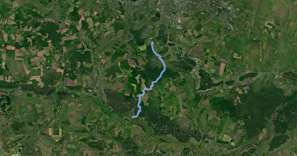 Маршрут Bicycle route 7302 на спутниковом снимке