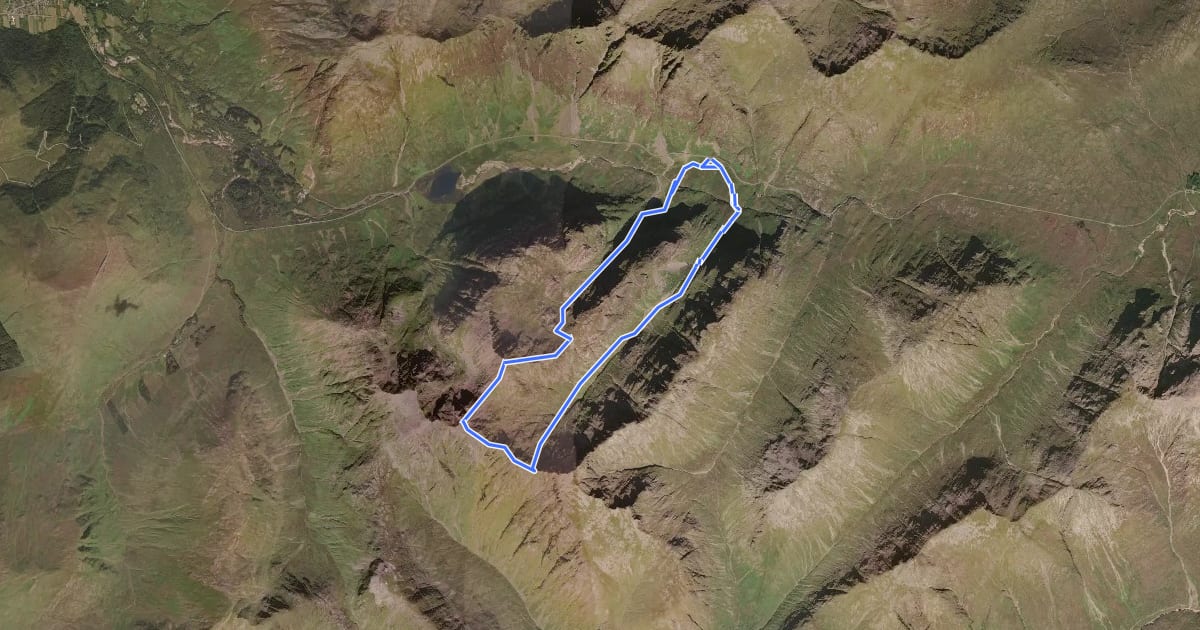 Маршрут Bideam nam Bian Trail на спутниковом снимке