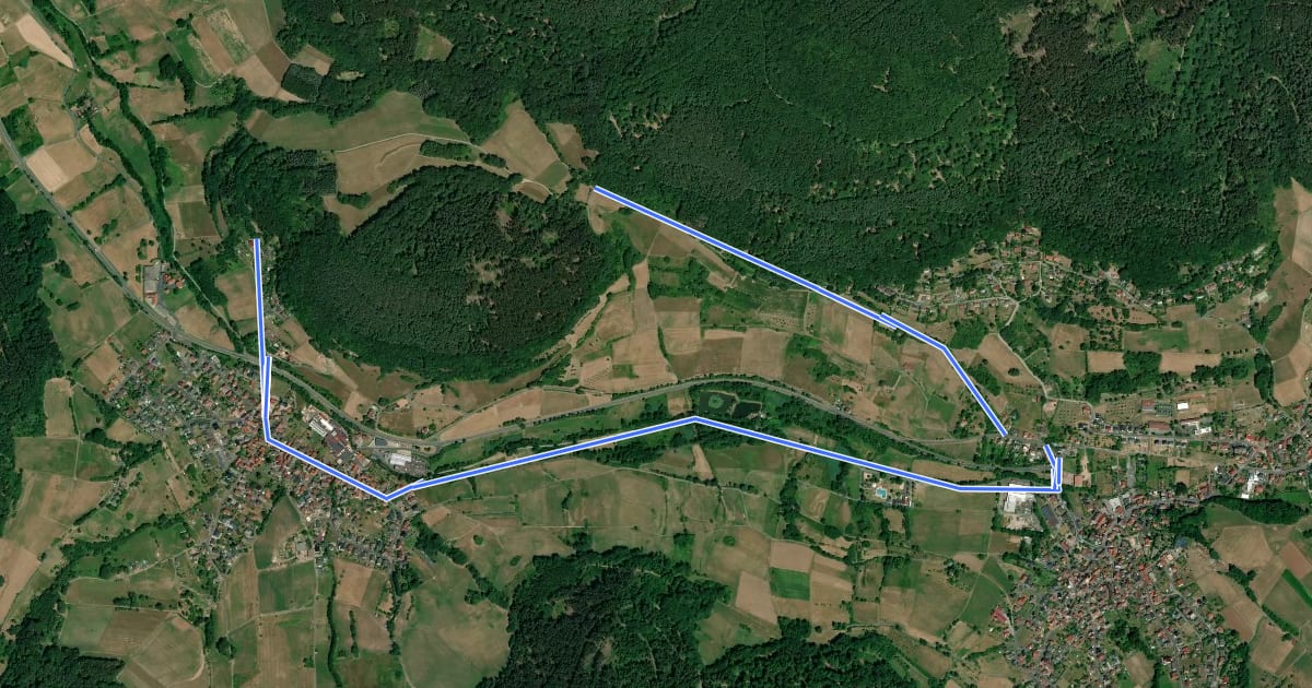 Маршрут Biebergemünd - Rundwanderweg Bg 4 на спутниковом снимке