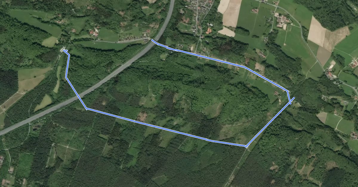 Маршрут Bielefelder Lämmerweg: Rundtour 1 (Ubbedissen - Eisgrund) на спутниковом снимке