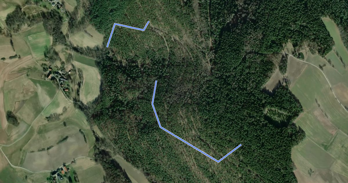 Маршрут Bierstadttrails Kulmbach на спутниковом снимке