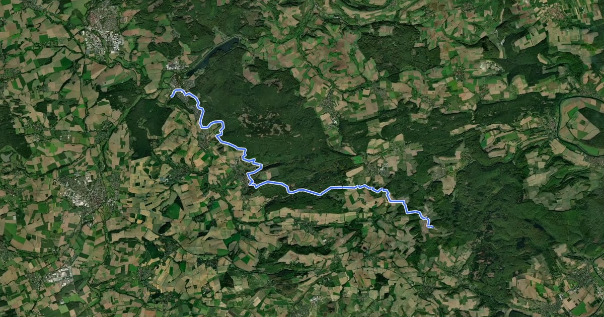 Маршрут Biesterfeldweg на спутниковом снимке