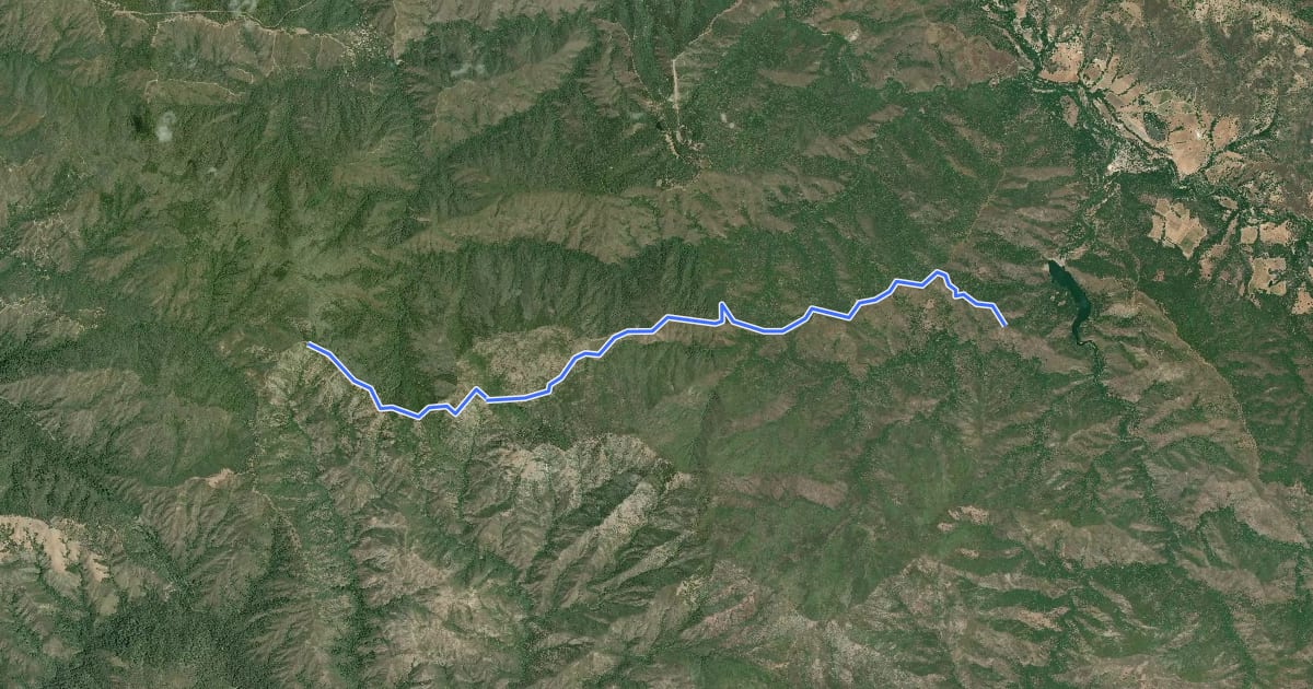 Маршрут Big Pines Trail на спутниковом снимке
