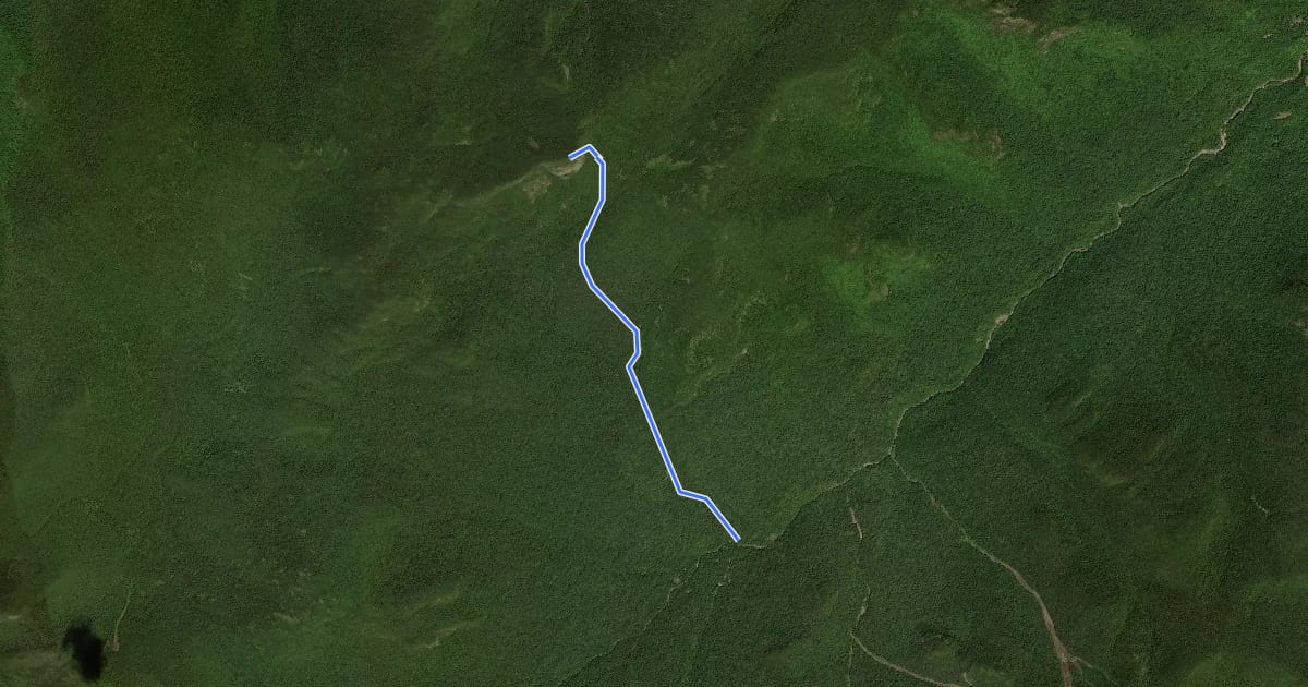 Маршрут Big Slide Trail на спутниковом снимке