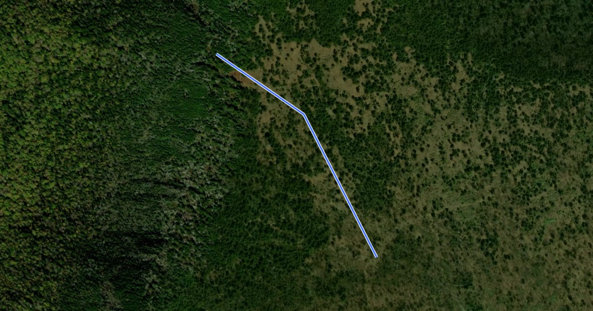 Маршрут Big Tom Gap Trail на спутниковом снимке