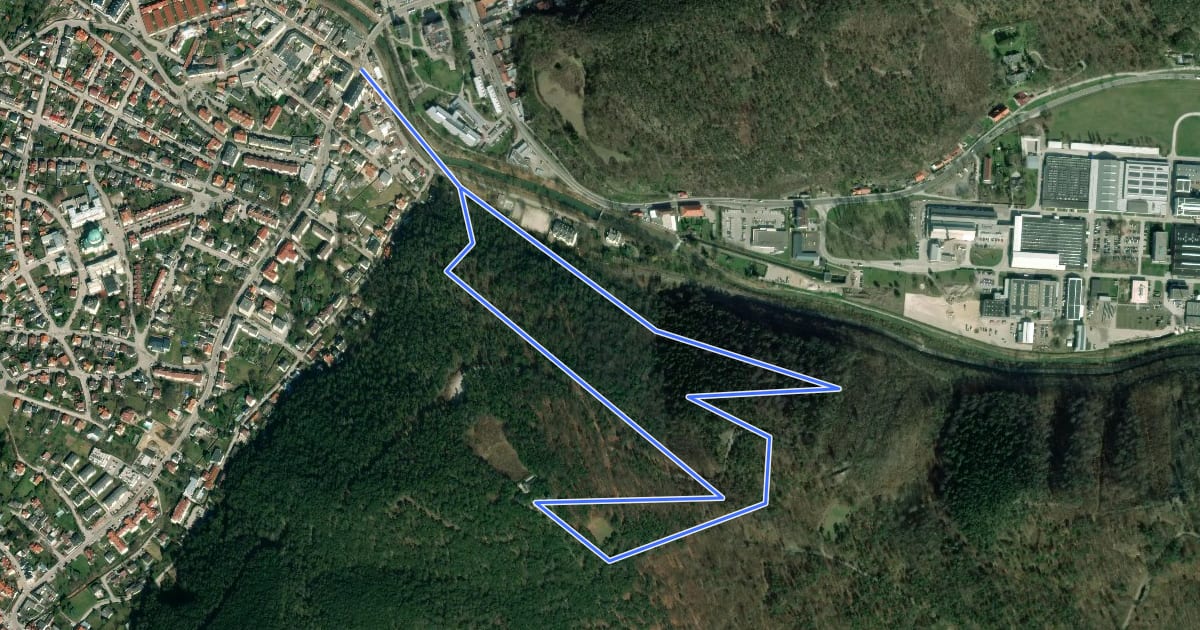 Маршрут Bike Doktor Runde (Berndorf) на спутниковом снимке