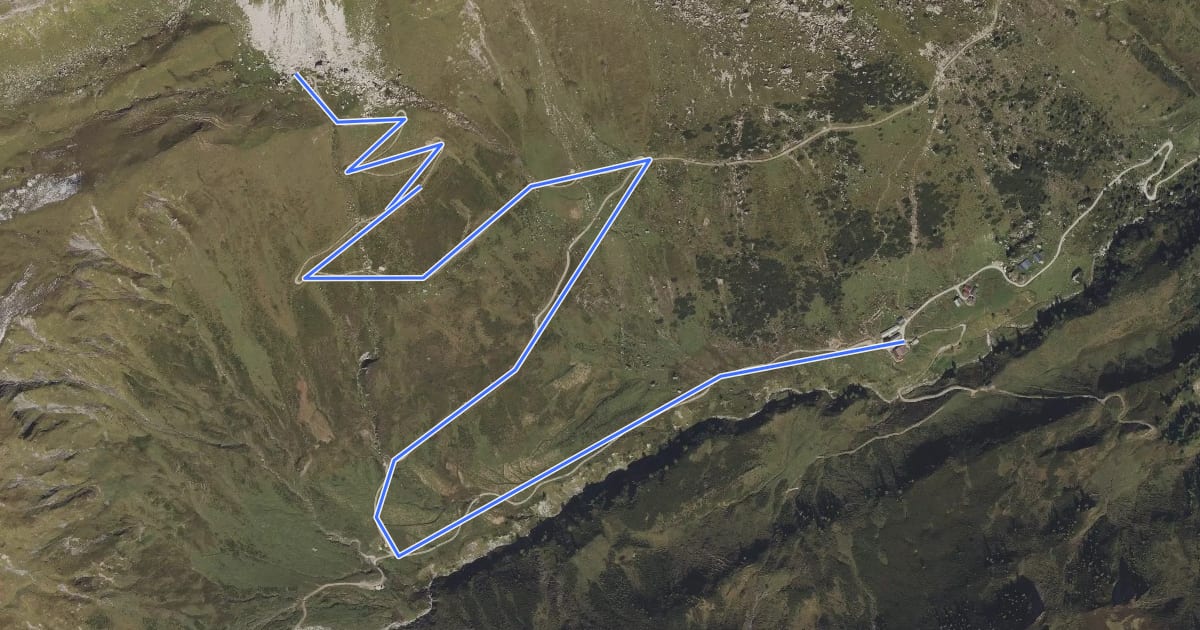 Маршрут Bike & Hike Junssee/Junsjoch на спутниковом снимке