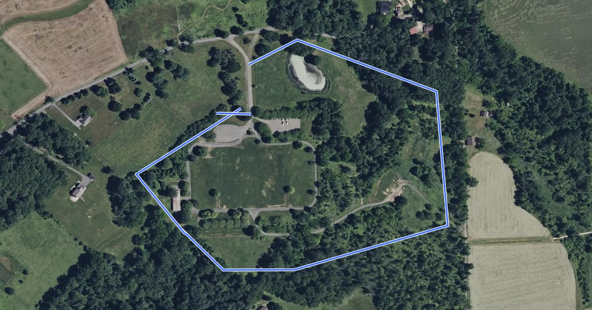 Маршрут Bike & Hike Trail at Bryn Coed Park на спутниковом снимке