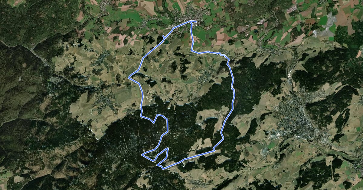 Маршрут Bike-Netz 1: Der Berg ruft на спутниковом снимке