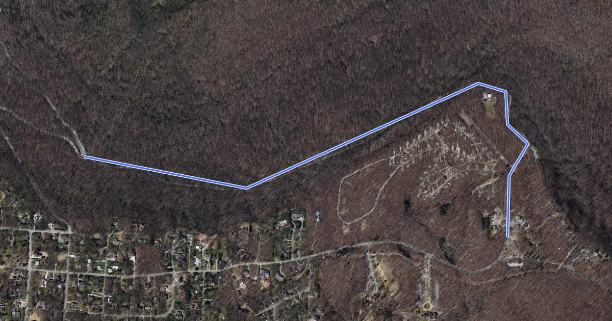 Маршрут Bike Route 60 (proposed) на спутниковом снимке