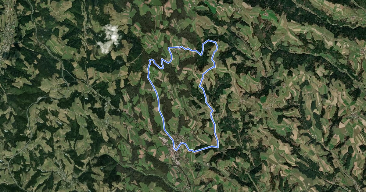 Маршрут Bike the bugles Strecke (Krumbach in der Buckligen Welt) на спутниковом снимке