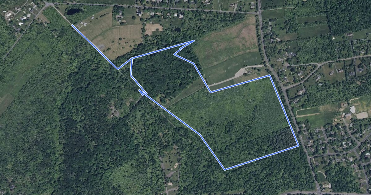 Маршрут Bike Trail на спутниковом снимке