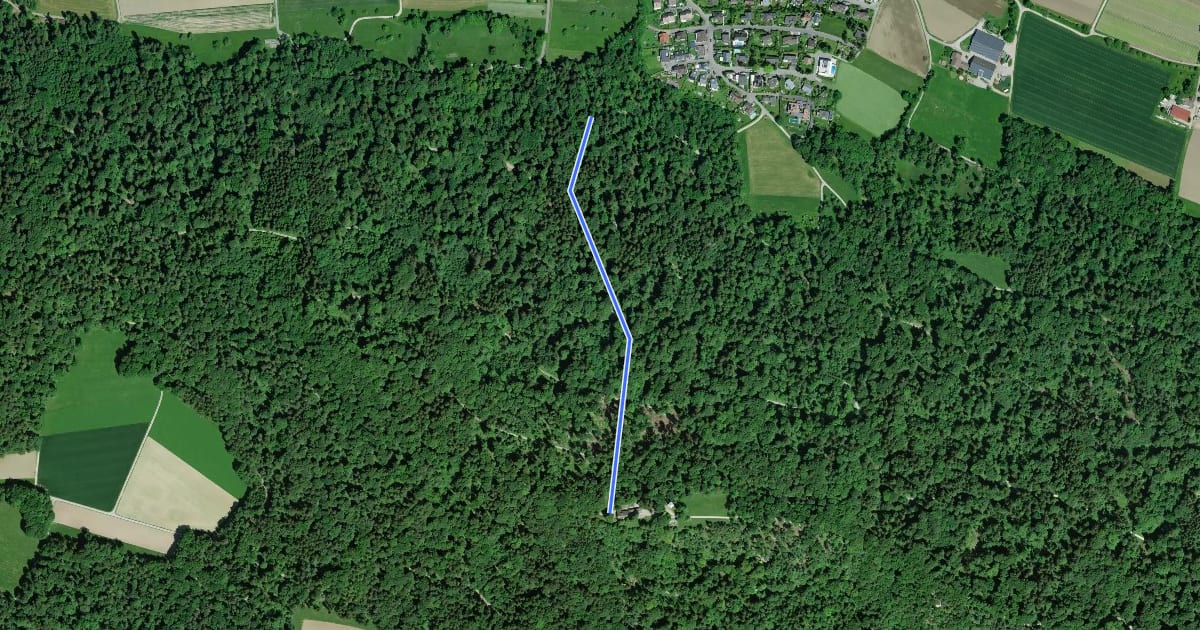 Маршрут Bike Trail Altberg на спутниковом снимке