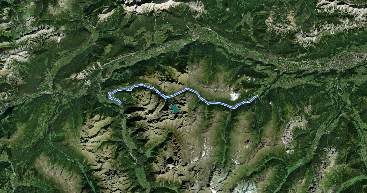 Маршрут Bike Trail Tirol Etappe 25: Sellrain - Kühtai - Oetz на спутниковом снимке