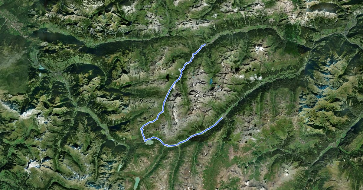 Маршрут Bike Trail Tirol Etappe 30: Ischgl - St. Anton на спутниковом снимке