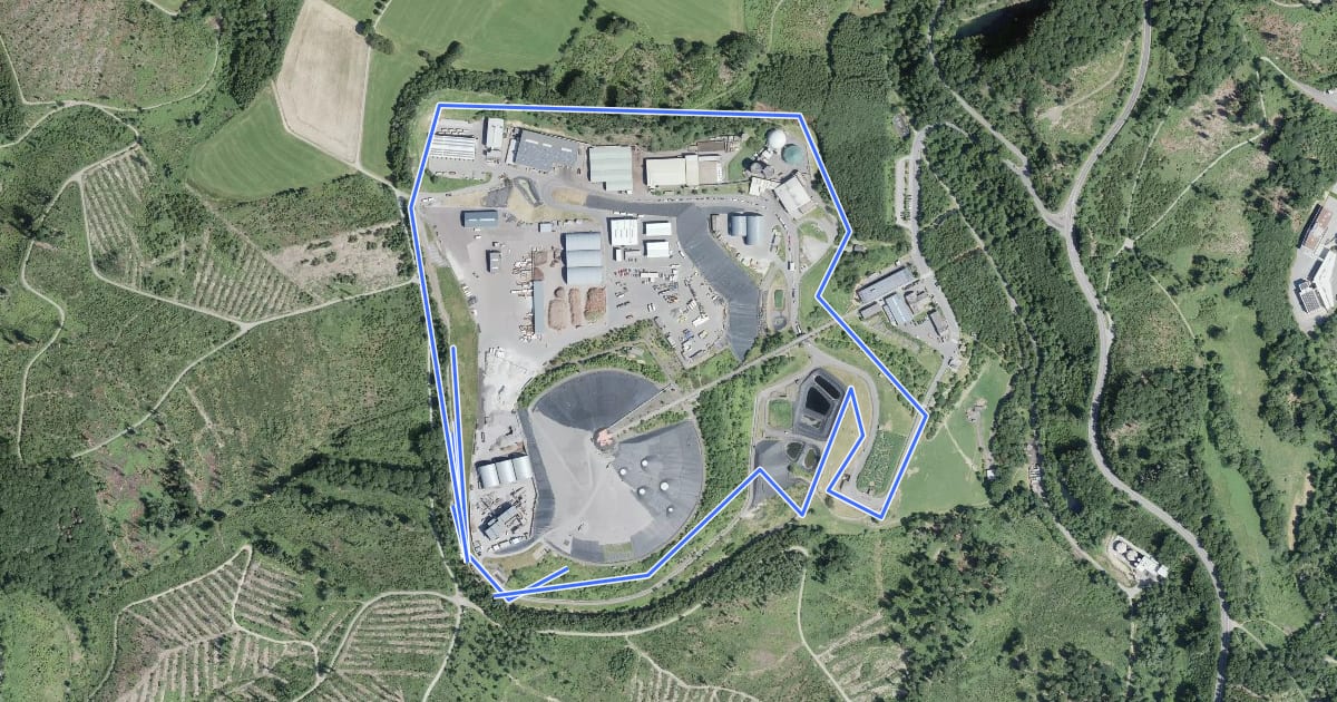 Маршрут Bikepark metabolon на спутниковом снимке