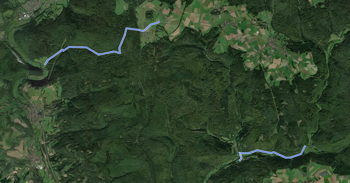 Маршрут Bikewald Route 38 – Marathon на спутниковом снимке